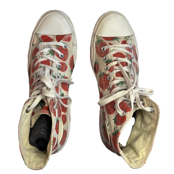 Converse x Marimekko Platform Sneakers Strawberry Print Women's 11 Rare - Picture 7 of 10